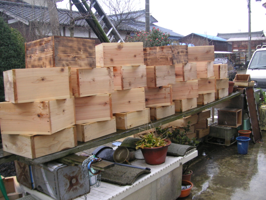 高品質】 日本蜜蜂 重箱式巣箱 夏季冬季変換底板 ＋露地栽培の